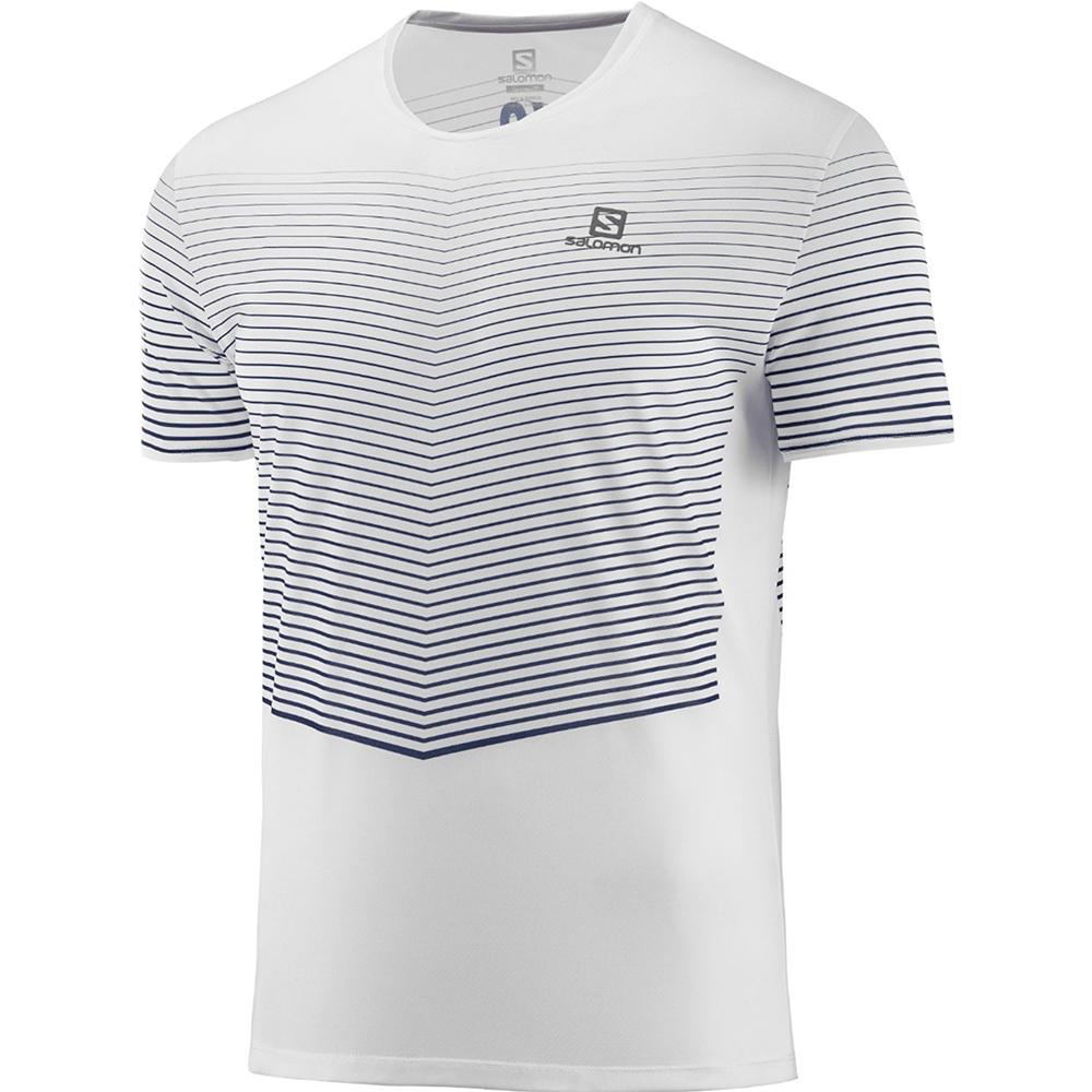 T-Shirts Salomon Homme Blanche - Salomon SENSE M - France (3720-JAYCX)